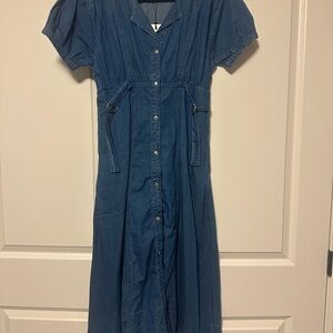 New denim maxi dress